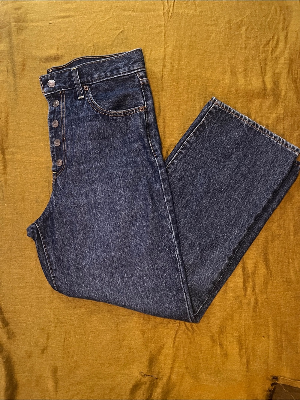 Levi's High-Rise Women's Dark Blue Straight Jeans